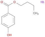 Benzoic acid, 4-hydroxy-, butyl ester, sodium salt