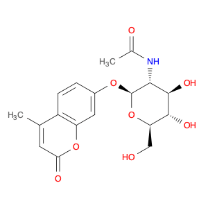 2H-1-Benzopyran-2-one,7-[[2-(acetylamino)-2-deoxy-b-D-glucopyranosyl]oxy]-4-methyl-