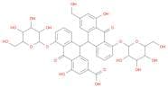 [9,9'-Bianthracene]-2-carboxylic acid,5,5'-bis(b-D-glucopyranosyloxy)-9,9',10,10'-tetrahydro-4,4'-…