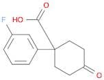 1-(3-Fluorophenyl)-4-oxocyclohexane-1-carboxylic acid