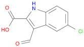 1H-Indole-2-carboxylic acid, 5-chloro-3-formyl-