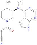3-[(3S,4S)-4-methyl-3-[methyl(7H-pyrrolo[2,3-d]pyrimidin-4-yl)amino]piperidin-1-yl]-3-oxopropaneni…