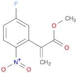 Benzeneacetic acid, 5-fluoro-a-methylene-2-nitro-, methyl ester