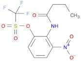 Methanesulfonic acid, trifluoro-, 3-nitro-2-[(1-oxobutyl)amino]phenylester