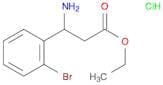 Ethyl 3-amino-3-(2-bromophenyl)propanoate, HCl