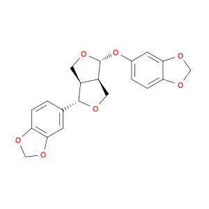 1,3-Benzodioxole,5-[4-(1,3-benzodioxol-5-yloxy)tetrahydro-1H,3H-furo[3,4-c]furan-1-yl]-,(1S,3aR,4R…