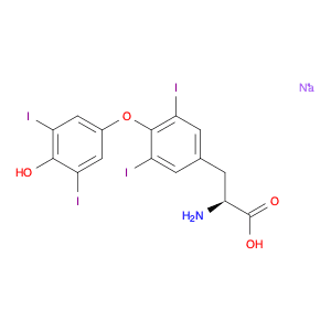 L-Tyrosine, O-(4-hydroxy-3,5-diiodophenyl)-3,5-diiodo-, monosodiumsalt