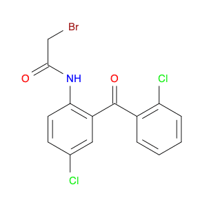 Acetamide, 2-bromo-N-[4-chloro-2-(2-chlorobenzoyl)phenyl]-