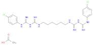 2,4,11,13-Tetraazatetradecanediimidamide,N,N''-bis(4-chlorophenyl)-3,12-diimino-, diacetate