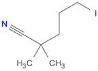 5-Iodo-2,2-dimethylpentanenitrile