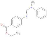 Benzoic acid, 4-[[(methylphenylamino)methylene]amino]-, ethyl ester