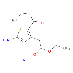 Ethyl 5-amino-4-cyano-3-(2-ethoxy-2-oxoethyl)thiophene-2-carboxylate