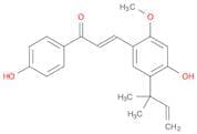 2-Propen-1-one,3-[5-(1,1-dimethyl-2-propenyl)-4-hydroxy-2-methoxyphenyl]-1-(4-hydroxyphenyl)-, (2E…