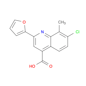 7-chloro-2-(2-furyl)-8-methylquinoline-4-carboxylic acid