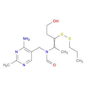 N-[(4-amino-2-methylpyrimidin-5-yl)methyl]-N-[(2Z)-5-hydroxy-3-(propyldisulfanyl)pent-2-en-2-yl]fo…