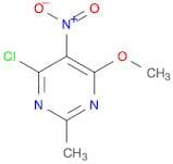 Pyrimidine, 4-chloro-6-methoxy-2-methyl-5-nitro-