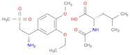 L-Leucine, N-acetyl-, compd. with(aS)-3-ethoxy-4-methoxy-a-[(methylsulfonyl)methyl]benzenemethanam…