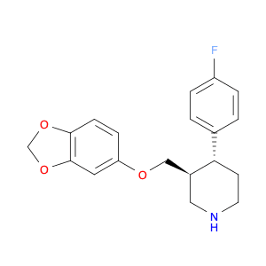 Piperidine, 3-[(1,3-benzodioxol-5-yloxy)methyl]-4-(4-fluorophenyl)-,(3S,4R)-