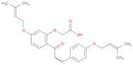 Acetic acid,[5-[(3-methyl-2-butenyl)oxy]-2-[3-[4-[(3-methyl-2-butenyl)oxy]phenyl]-1-oxo-2-propenyl…