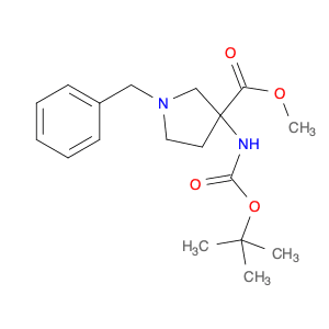 3-Pyrrolidineacetic acid, 3-(methoxycarbonyl)-a-oxo-1-(phenylmethyl)-,1,1-dimethylethyl ester