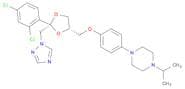 Piperazine,1-[4-[[(2R,4S)-2-(2,4-dichlorophenyl)-2-(1H-1,2,4-triazol-1-ylmethyl)-1,3-dioxolan-4-yl…