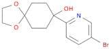1,4-Dioxaspiro[4.5]decan-8-ol, 8-(5-bromo-2-pyridinyl)-
