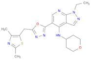 5-[5-[(2,4-Dimethyl-5-thiazolyl)methyl]-1,3,4-oxadiazol-2-yl]-1-ethyl-n-(tetrahydro-2h-pyran-4-yl)…