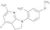 4-Iodo-1-(4-methoxy-2-methylphenyl)-6-methyl-2,3-dihydro-1H-pyrrolo[2,3-b]pyridine