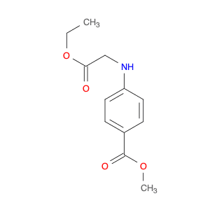 Benzoic acid, 4-[(2-ethoxy-2-oxoethyl)amino]-, methyl ester