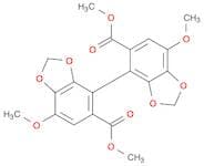 [4,4'-Bi-1,3-benzodioxole]-5,5'-dicarboxylic acid, 7,7'-dimethoxy-,dimethyl ester