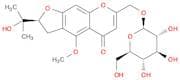 5H-Furo[3,2-g][1]benzopyran-5-one,7-[(b-D-glucopyranosyloxy)methyl]-2,3-dihydro-2-(1-hydroxy-1-met…