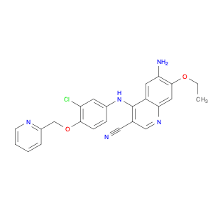 3-Quinolinecarbonitrile,6-amino-4-[[3-chloro-4-(2-pyridinylmethoxy)phenyl]amino]-7-ethoxy-