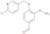 4-((6-Chloropyridin-3-yl)methoxy)-3-methoxybenzaldehyde