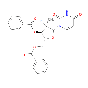 Uridine, 2'-deoxy-2'-fluoro-2'-methyl-, 3',5'-dibenzoate, (2'r)-