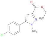 1H-Pyrazole-3-carboxylic acid, 5-(4-chlorophenyl)-1-methyl-, ethyl ester