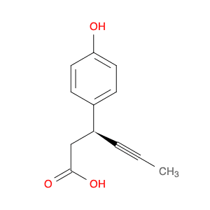 Benzenepropanoic acid, 4-hydroxy-b-1-propynyl-, (bS)-