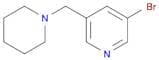 Pyridine, 3-bromo-5-(1-piperidinylmethyl)-