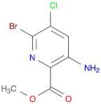 2-Pyridinecarboxylic acid, 3-amino-6-bromo-5-chloro-, methyl ester