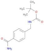 Carbamic acid, N-[[4-(aminocarbonyl)phenyl]methyl]-, 1,1-dimethylethylesterOTHER CA INDEX NAMES:Ca…