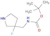 Carbamic acid, [(3-fluoro-3-pyrrolidinyl)methyl]-, 1,1-dimethylethyl ester