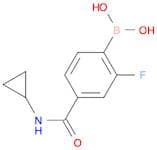 (4-(cyclopropylcarbamoyl)-2-fluorophenyl)boronic acid
