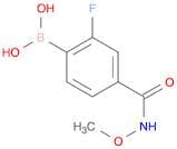 B-[2-Fluoro-4-[(methoxyamino)carbonyl]phenyl]boronic acid