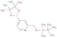 2-((tert-Butyldimethylsilyloxy)methyl) pyridine-4-boronic acid pinacol ester
