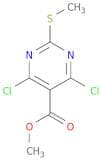 5-Pyrimidinecarboxylic acid, 4,6-dichloro-2-(methylthio)-, methyl ester