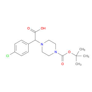 4-[Carboxy-(4-chloro-phenyl)-methyl]-piperazine-1-carboxylic acid tert-butyl ester hydrochloride