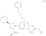L-Proline,4-cyclohexyl-1-[[(R)-[(1S)-2-methyl-1-(1-oxopropoxy)propoxy](4-phenylbutyl)phosphinyl]ac…