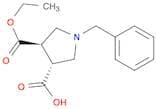 3,4-Pyrrolidinedicarboxylic acid, 1-(phenylmethyl)-, monoethyl ester,(3R,4R)-rel- 