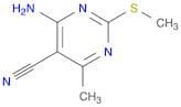 4-Amino-6-methyl-2-(methylthio)pyrimidine-5-carbonitrile