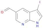 1H-​Pyrrolo[2,​3-​b]​pyridine-​5-​carboxaldehyde, 3-​iodo-