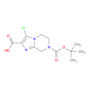 3-chloro-7-[(2-methylpropan-2-yl)oxycarbonyl]-6,8-dihydro-5H-imidazo[1,2-a]pyrazine-2-carboxylic a…